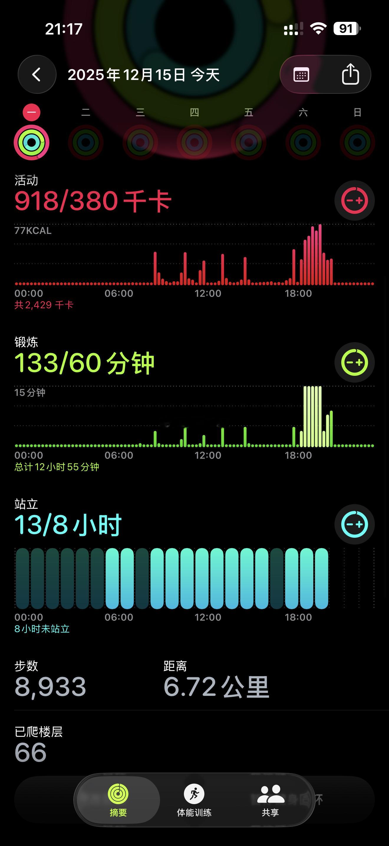 运动量也上来了，为什么睡眠质量还这么差？大半夜的醒了一个小时，真服了！ 广州