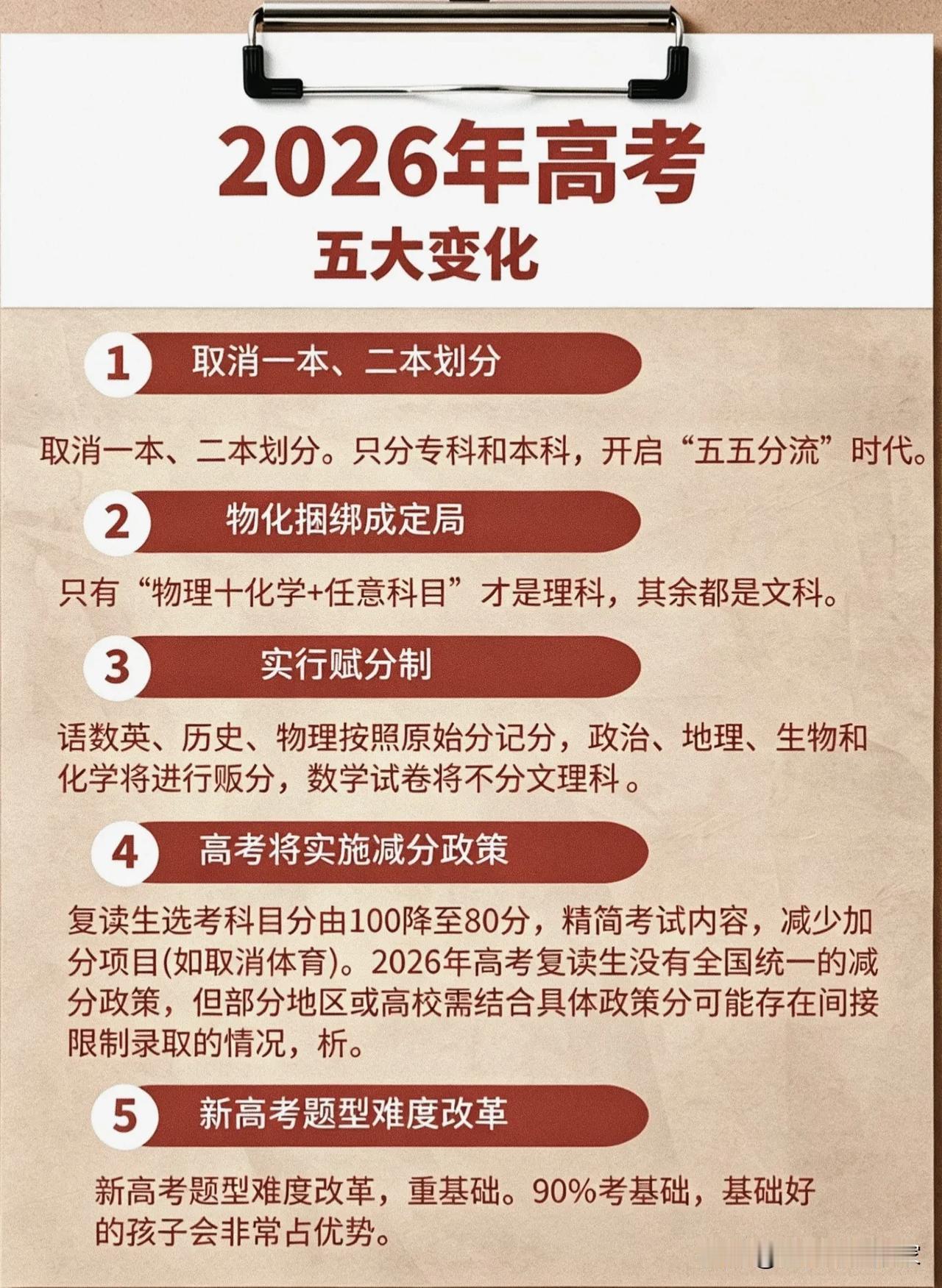 2026年高考要改革了？！