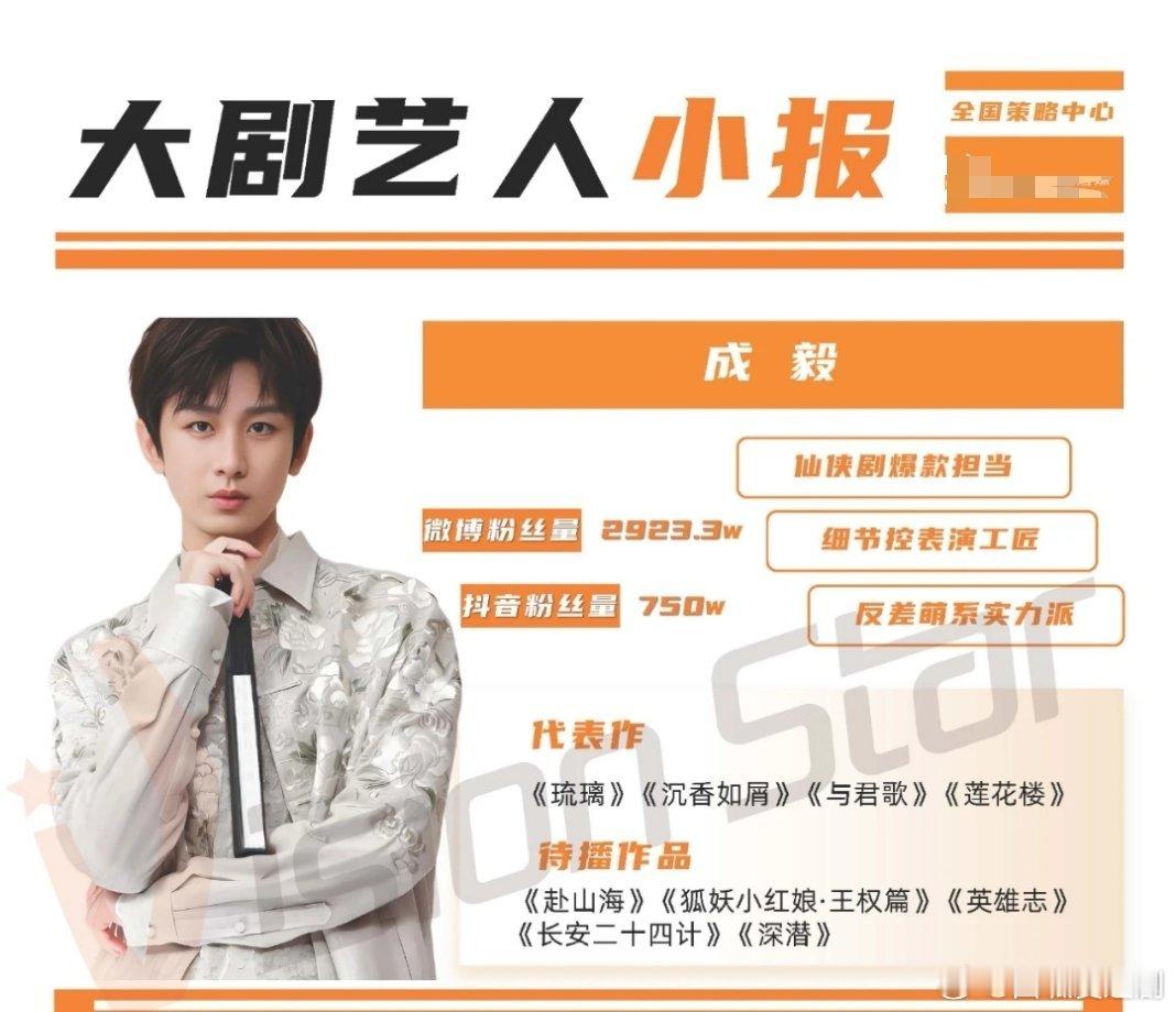 【年末盘点】业内对艺人的定位之成毅:仙侠剧爆款担当、细节控表演工匠、反差萌系实力