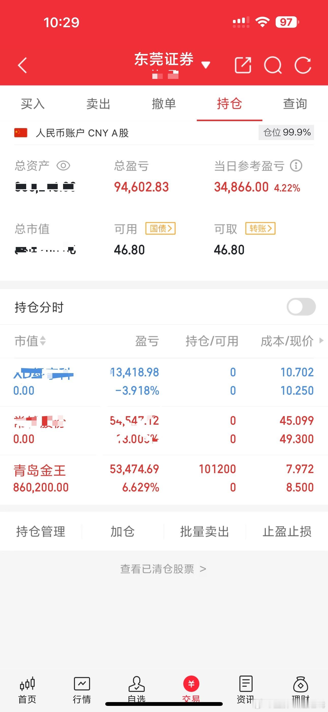 30万本金实盘炒股之旅目前总资产 862025年5月27日（周二）。今天全仓买入