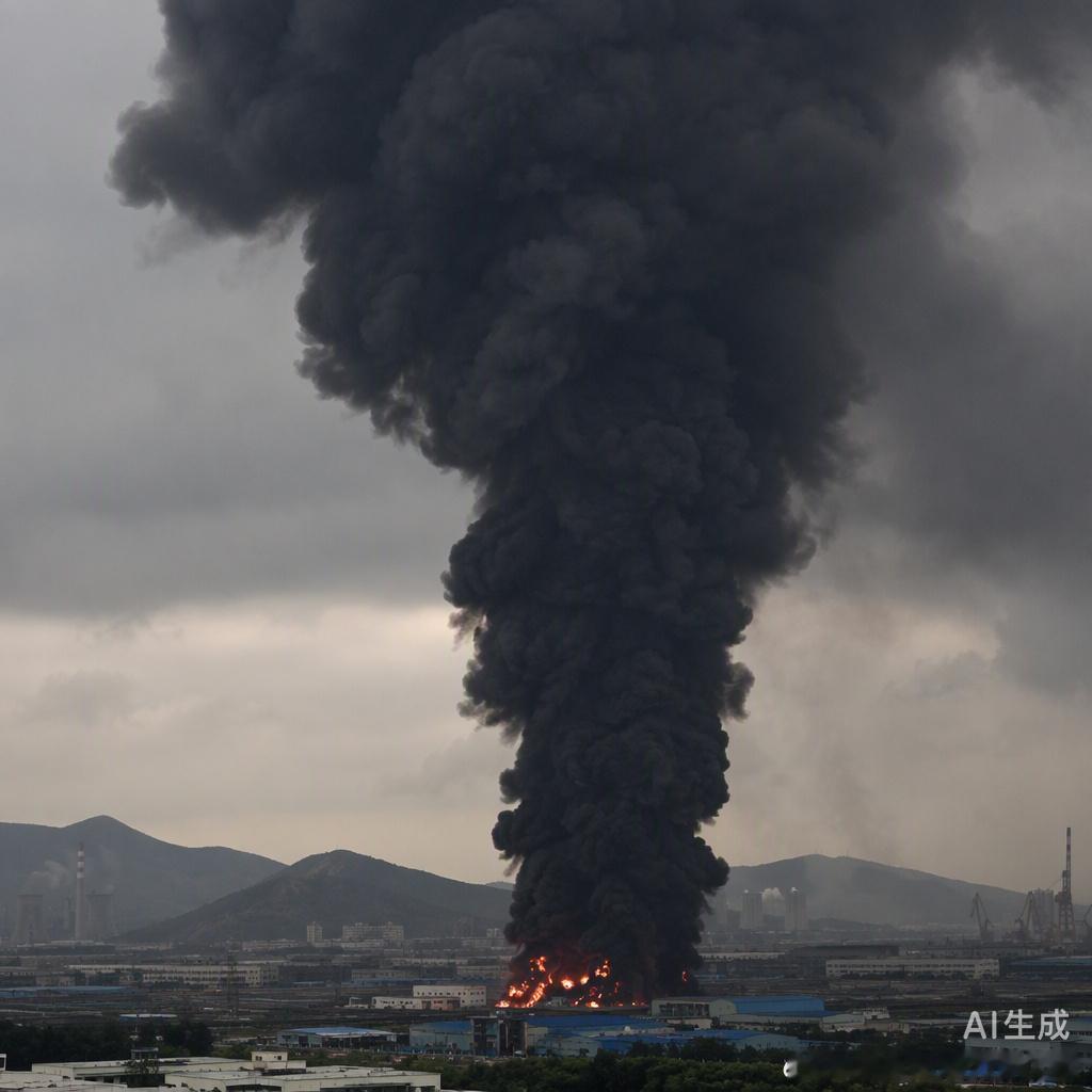 青岛赛轮轮胎厂区发生火灾下午黄岛那边火光冲天，好多朋友第一反应是赛轮厂区出事了。