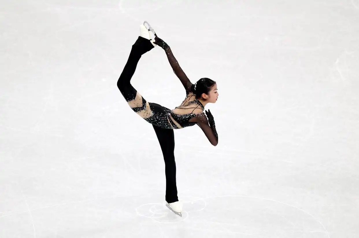 18岁的张瑞阳完成了她的冬奥会首秀，在米兰冬奥会花样滑冰团体赛女单短节目中拿到5