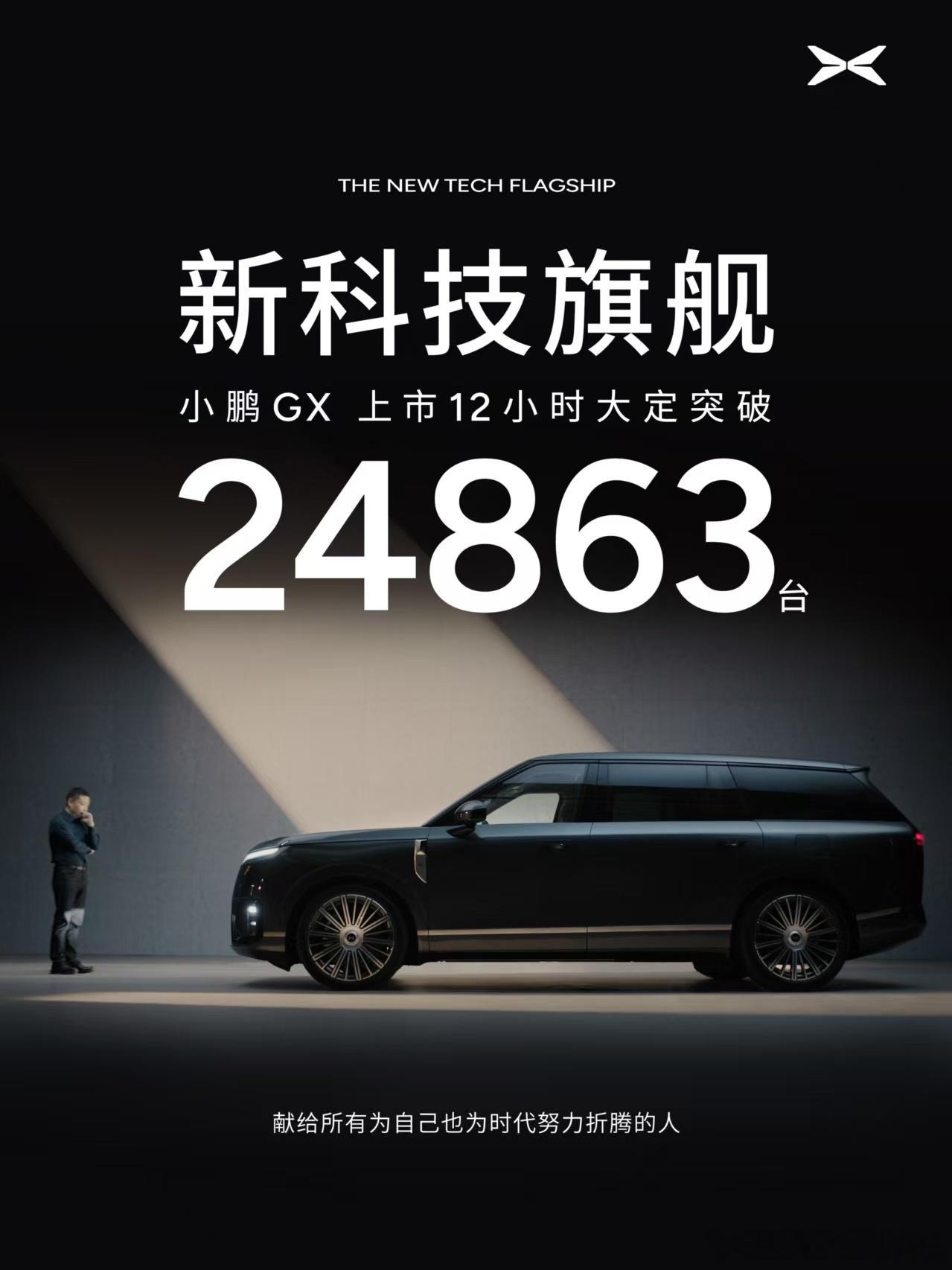 小鹏gx上市12小时大定24863台！ 这数据应该好算不错吧  第一波交付产能很