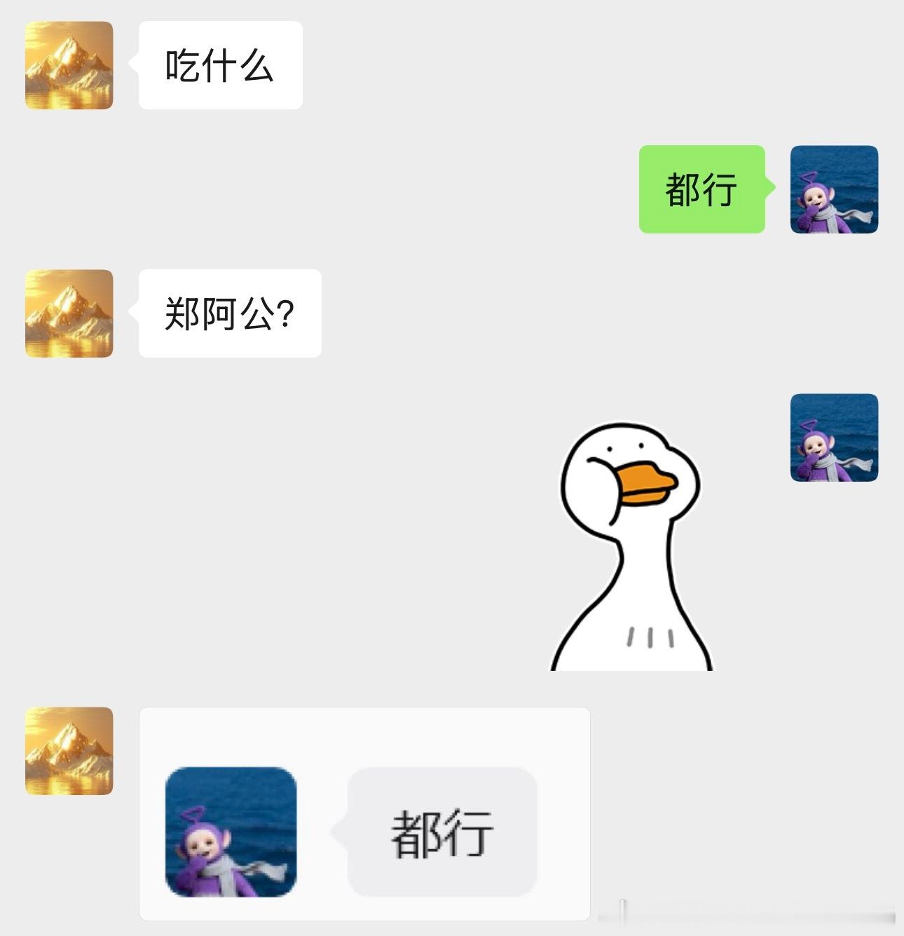 说变就变我本人（表情包是个摇头的鸭子）（郑阿公还是很好吃的！） 
