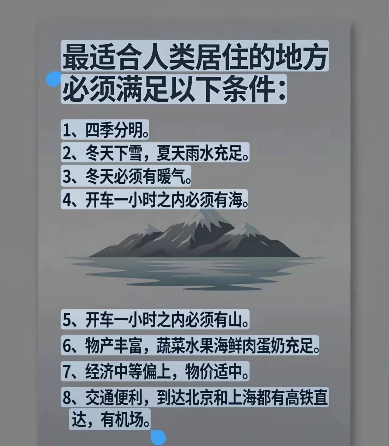 8条苛刻宜居标准摆在这，国内能全达标的城市屈指可数

宜居城市大盘点 理想定居城