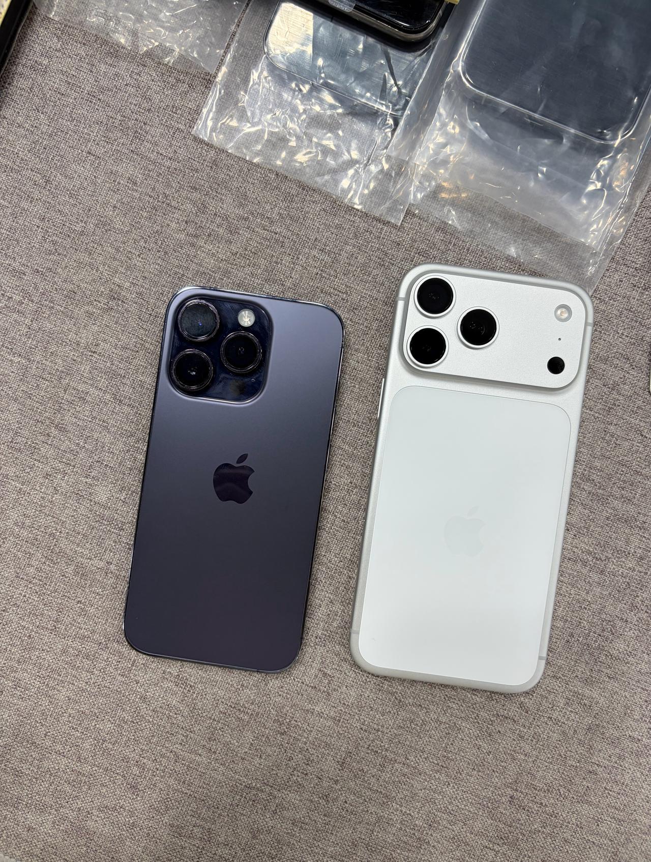 加班卖了两台17PM
14Pro白色换17PM白色256G
14Pro紫色换17