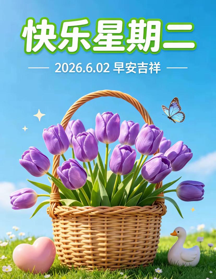 🌺☘️6./2.周二向阳出发.生活满是欢喜[福]

🌻清风临窗，晨光漫染，涤