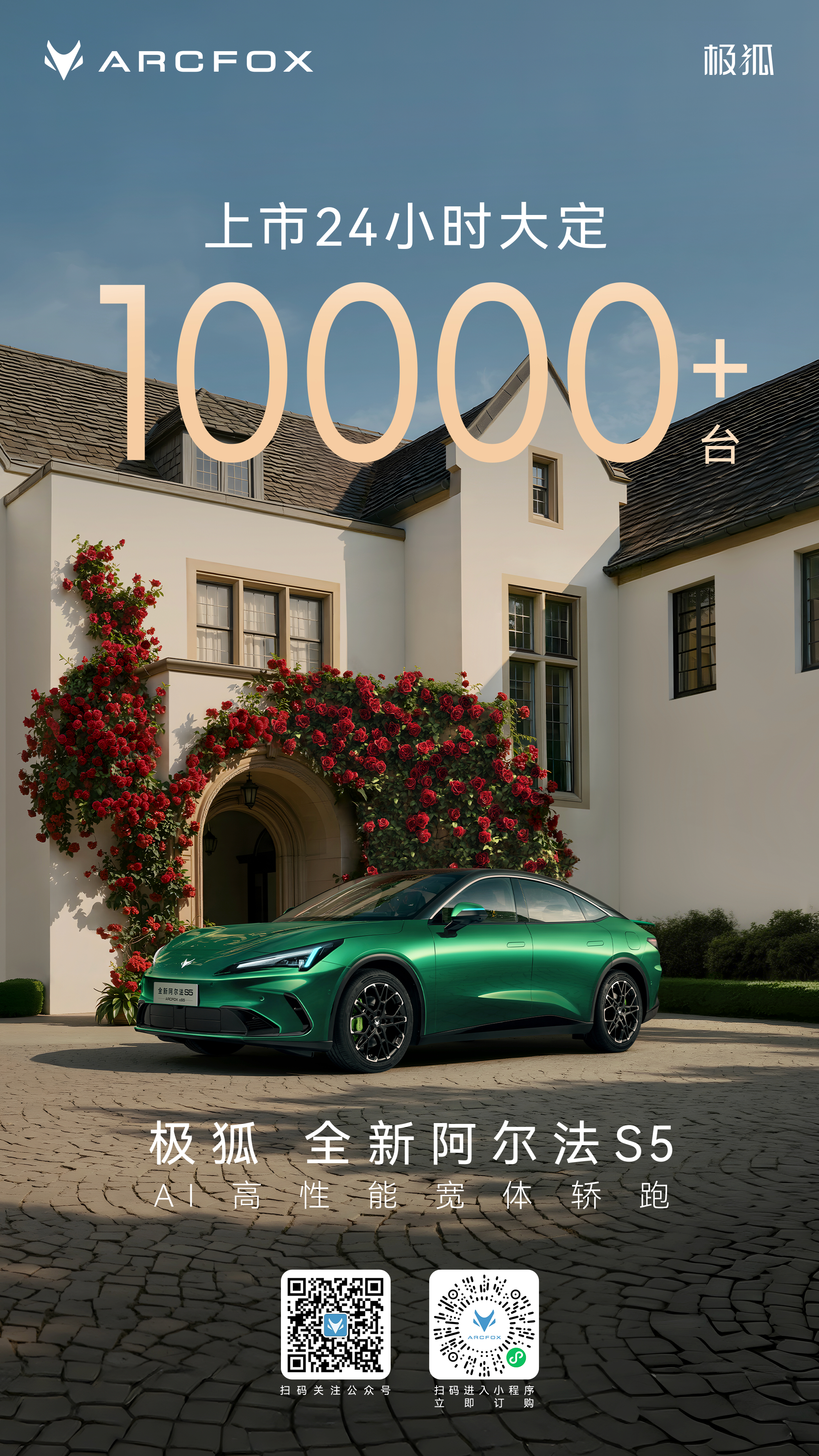极狐 全新阿尔法S5，上市才24小时，大定就破了一万台。现在新能源市场卷成这样，