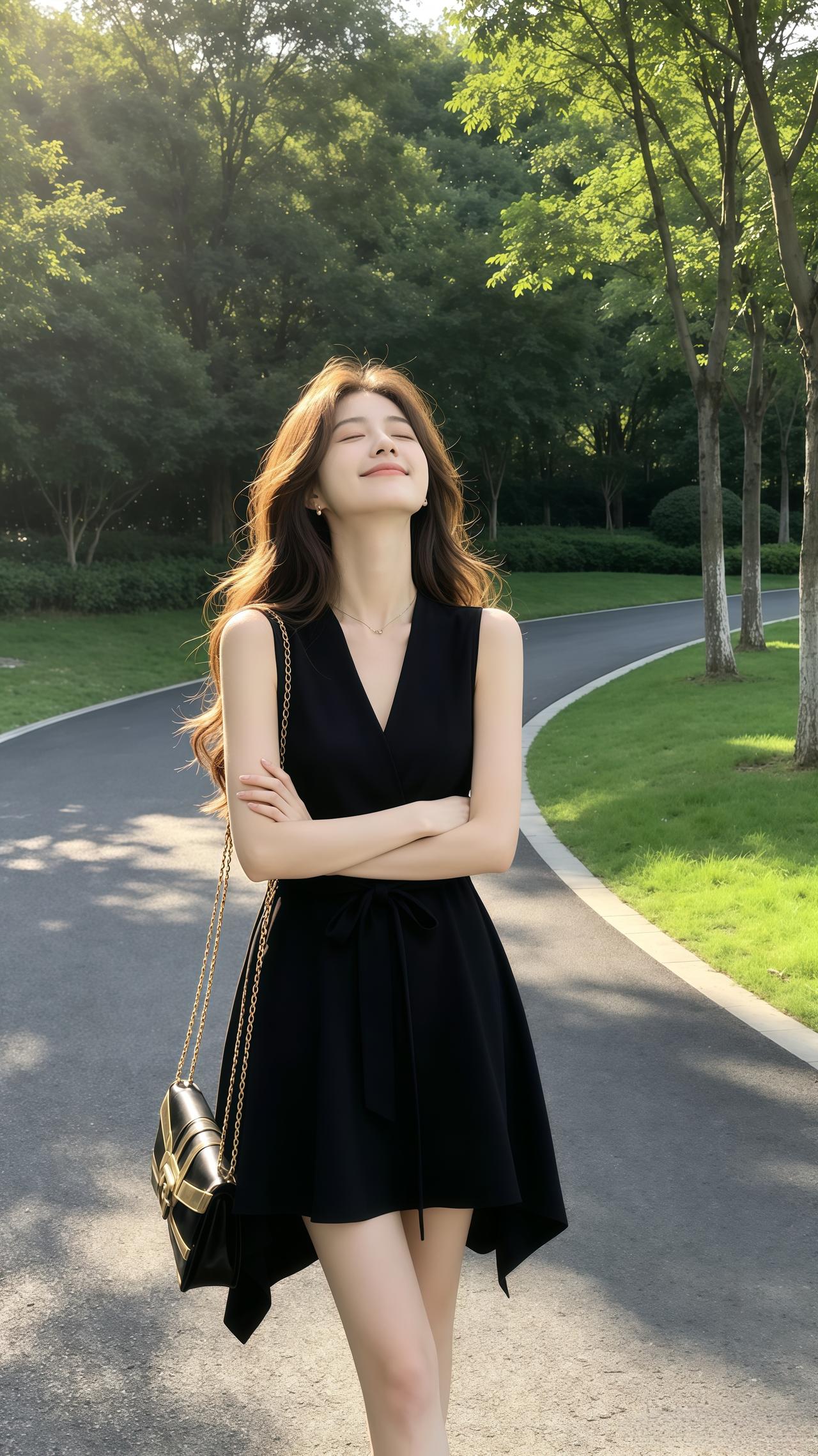 小黑裙谁穿谁好看 赫本风小黑裙 穿搭 夏日穿搭 夏日怎么少得了黑色连衣裙