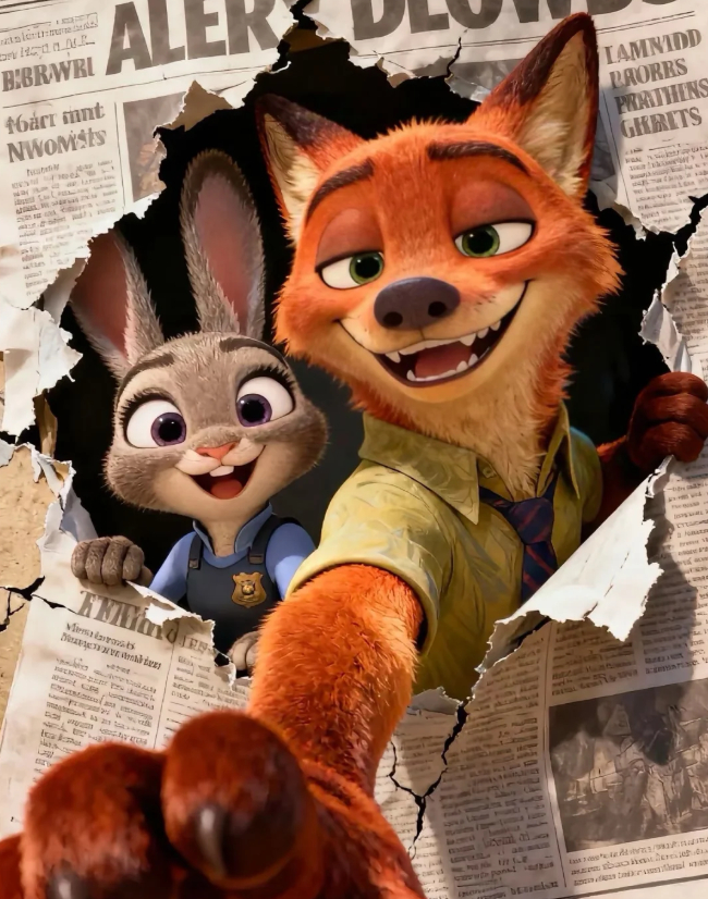 "🚓 𝗜𝗻 𝗭𝗼𝗼𝘁𝗼𝗽𝗶𝗮 ｜疯狂动物城朋友圈文案🐰?