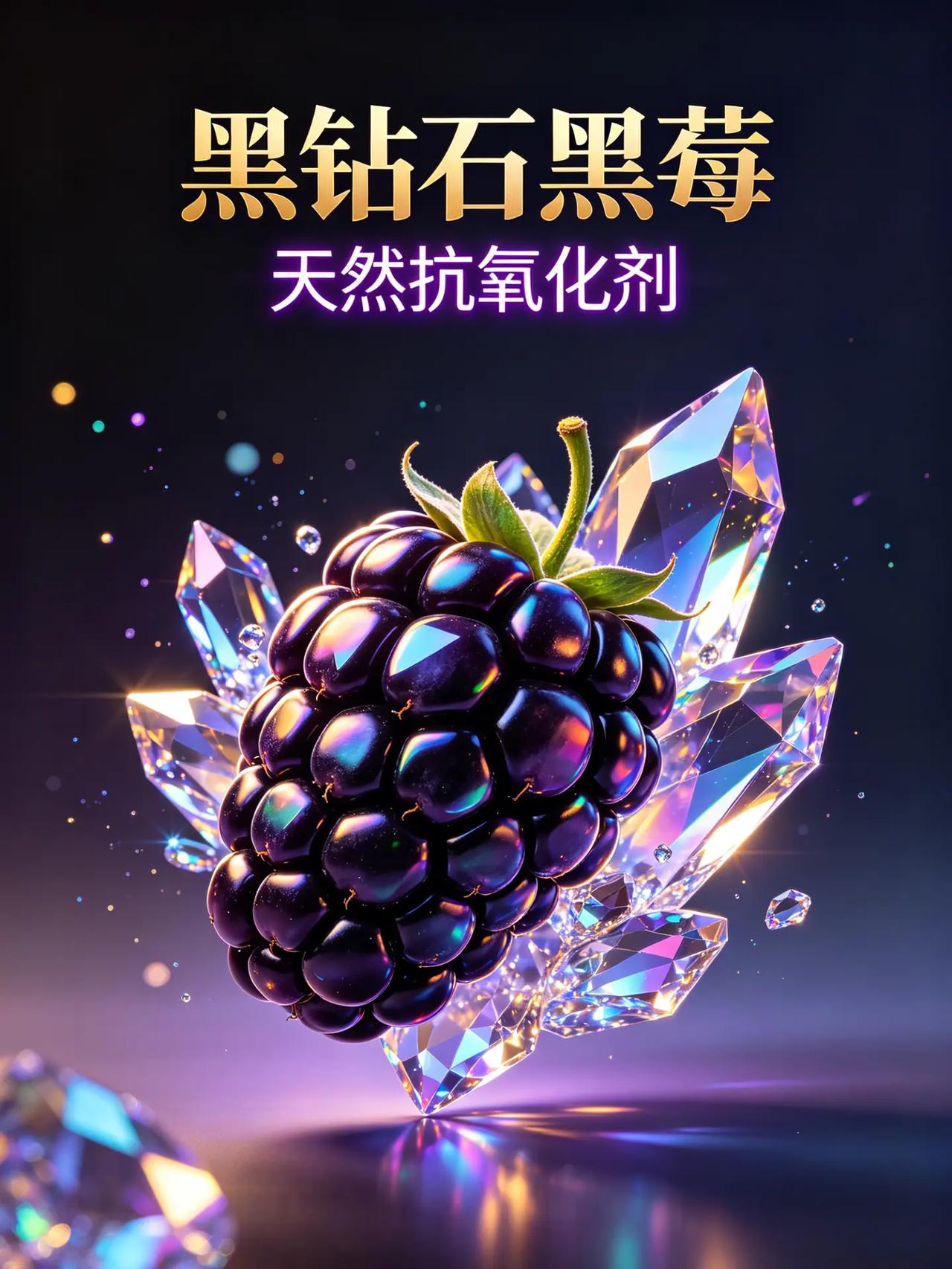 黑莓​“黑钻石”，抗氧化之王。黑莓