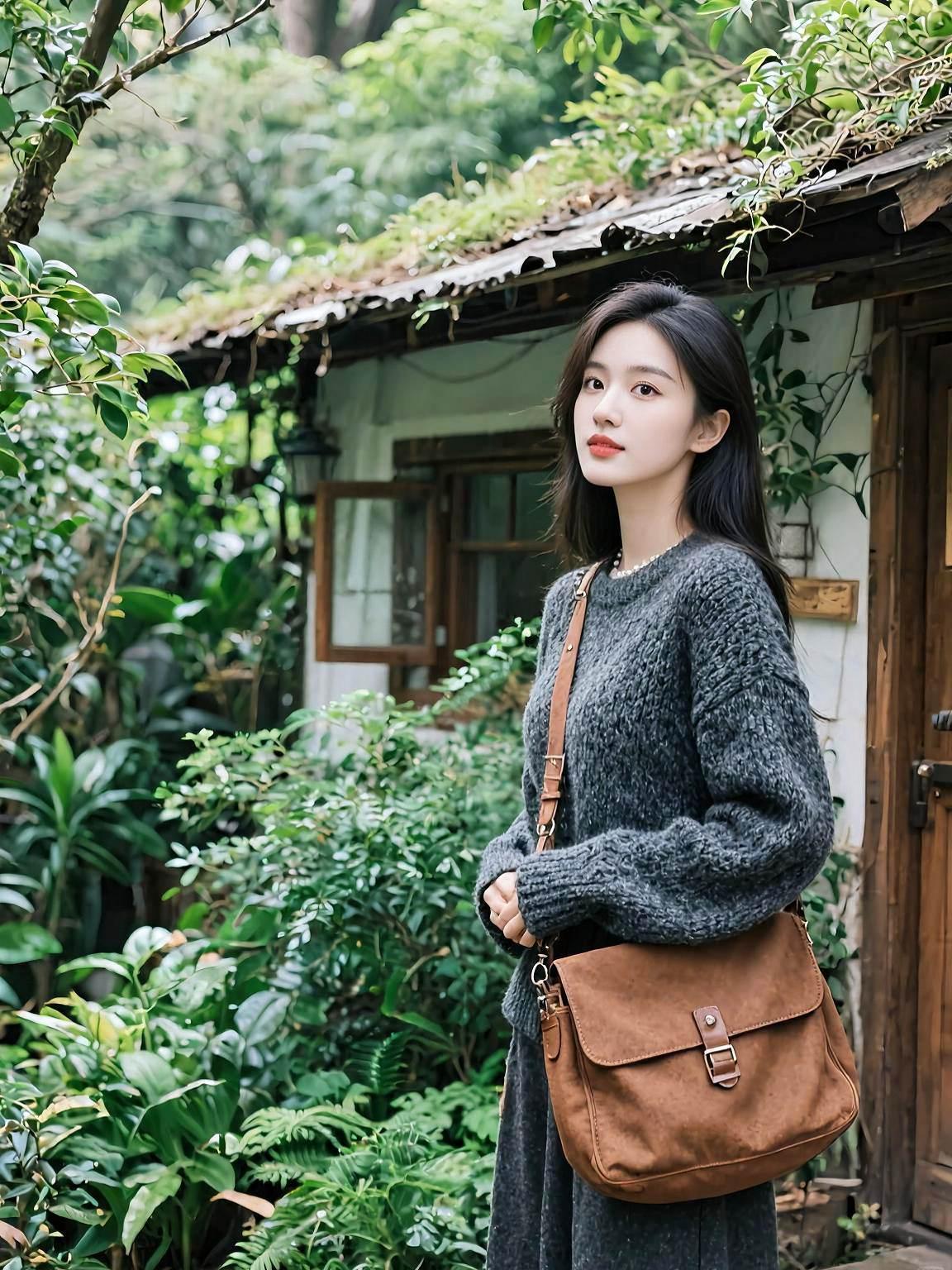 AI绿植前侧影  抖音ai创作