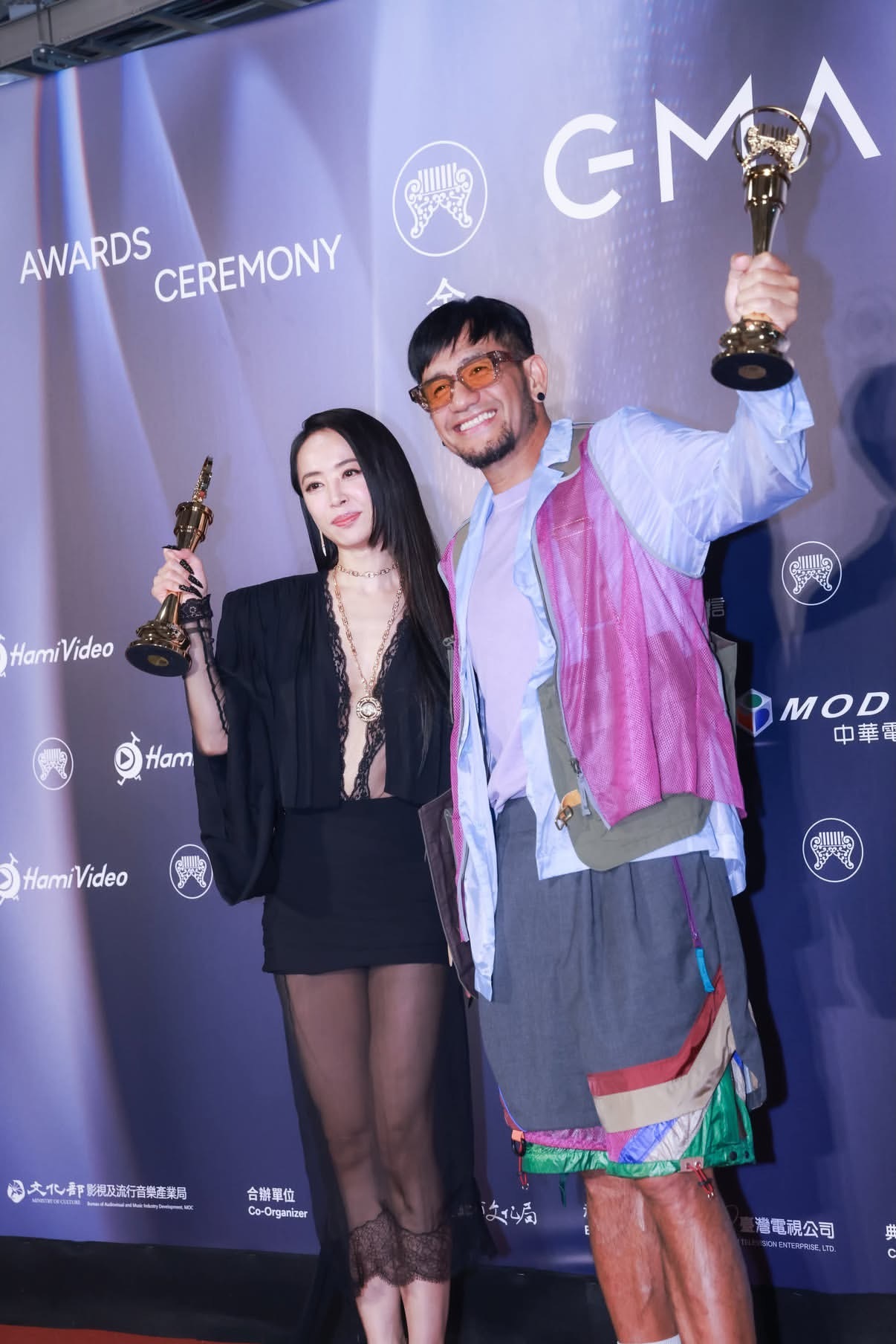 金曲歌王歌后合体！恭喜张震岳蔡依林！金曲奖