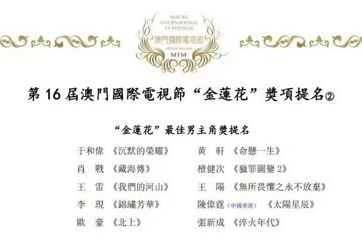 肖战凭借《藏海传》提名澳门国际电视节“金莲花奖”最佳男主提名，🎉肖战藏海传里的