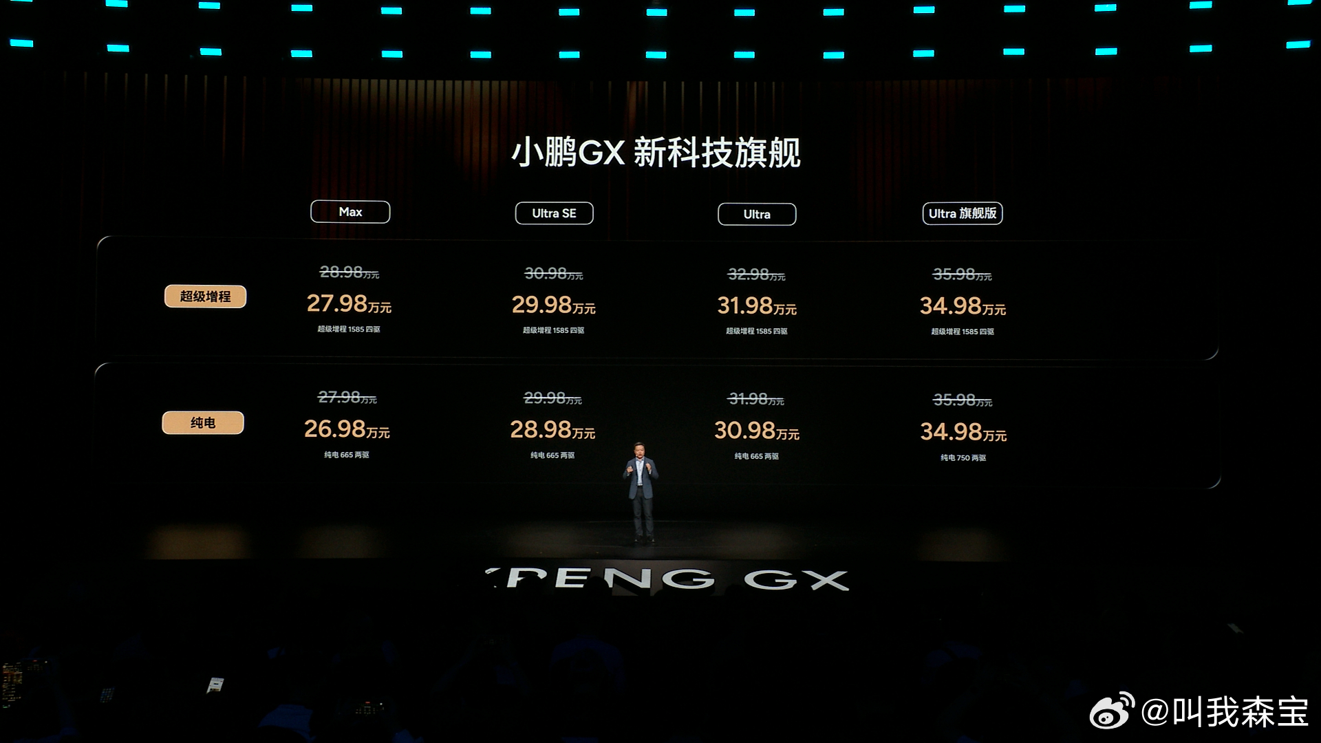 小鹏GX今日正式上市，何小鹏还直言道“这次定价，确实很难”，但是这价格真的是诚意