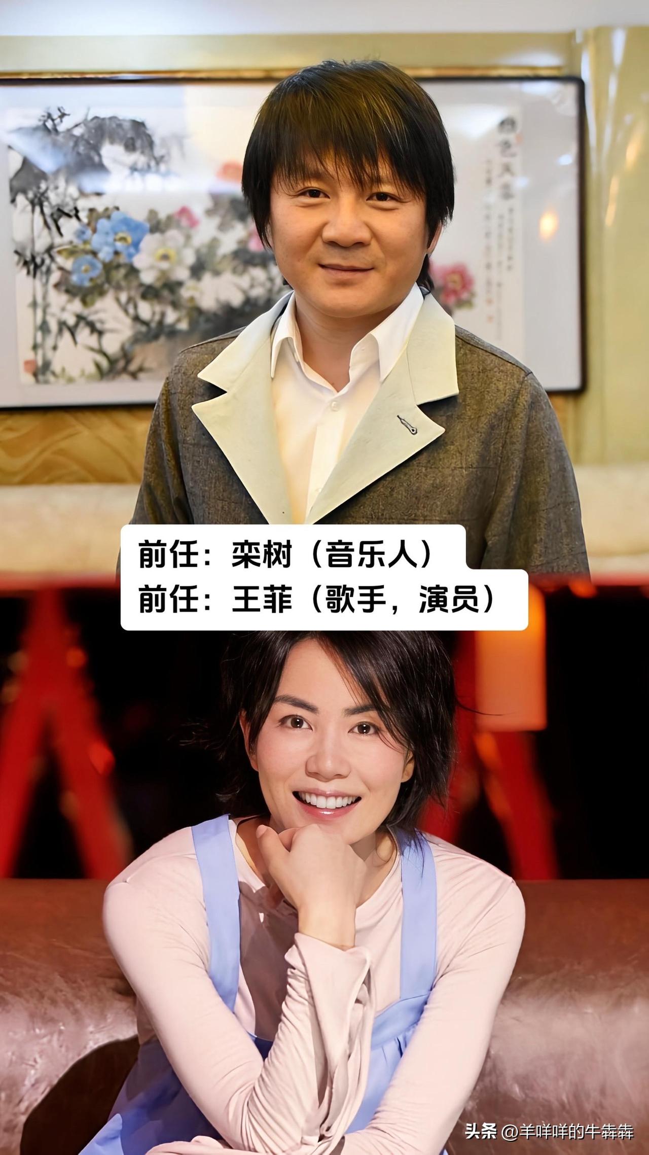 王菲初恋是黑豹乐队栾树，黄晓明爱过《鹿鼎记》李菲儿，张翰娜扎三年情断，九对前任藏