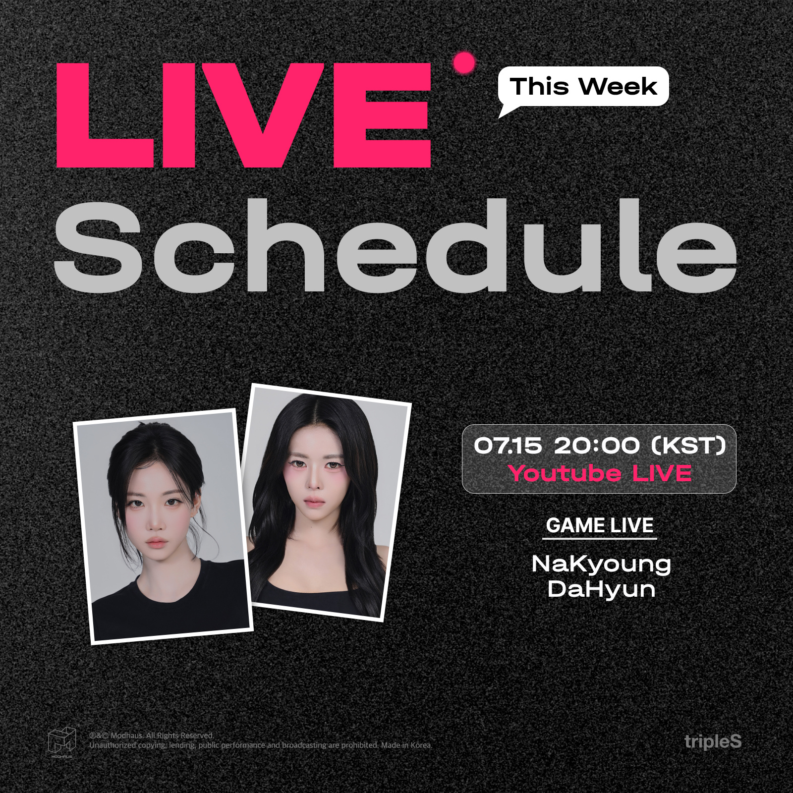 tripleS This Week’s Live ScheduleYouTube