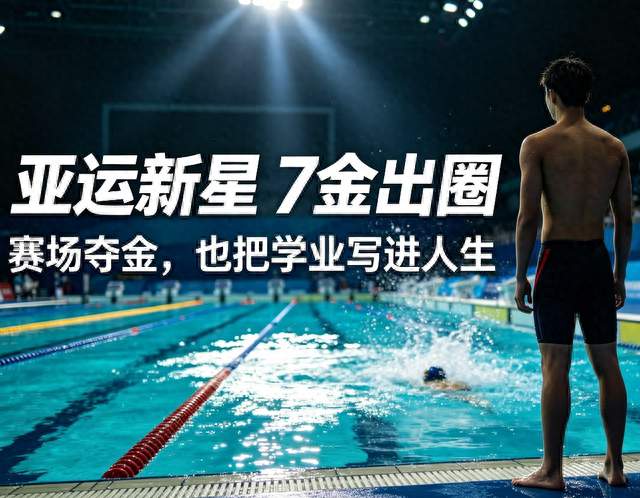 亚运狂揽7金！张展硕一句一点点火了