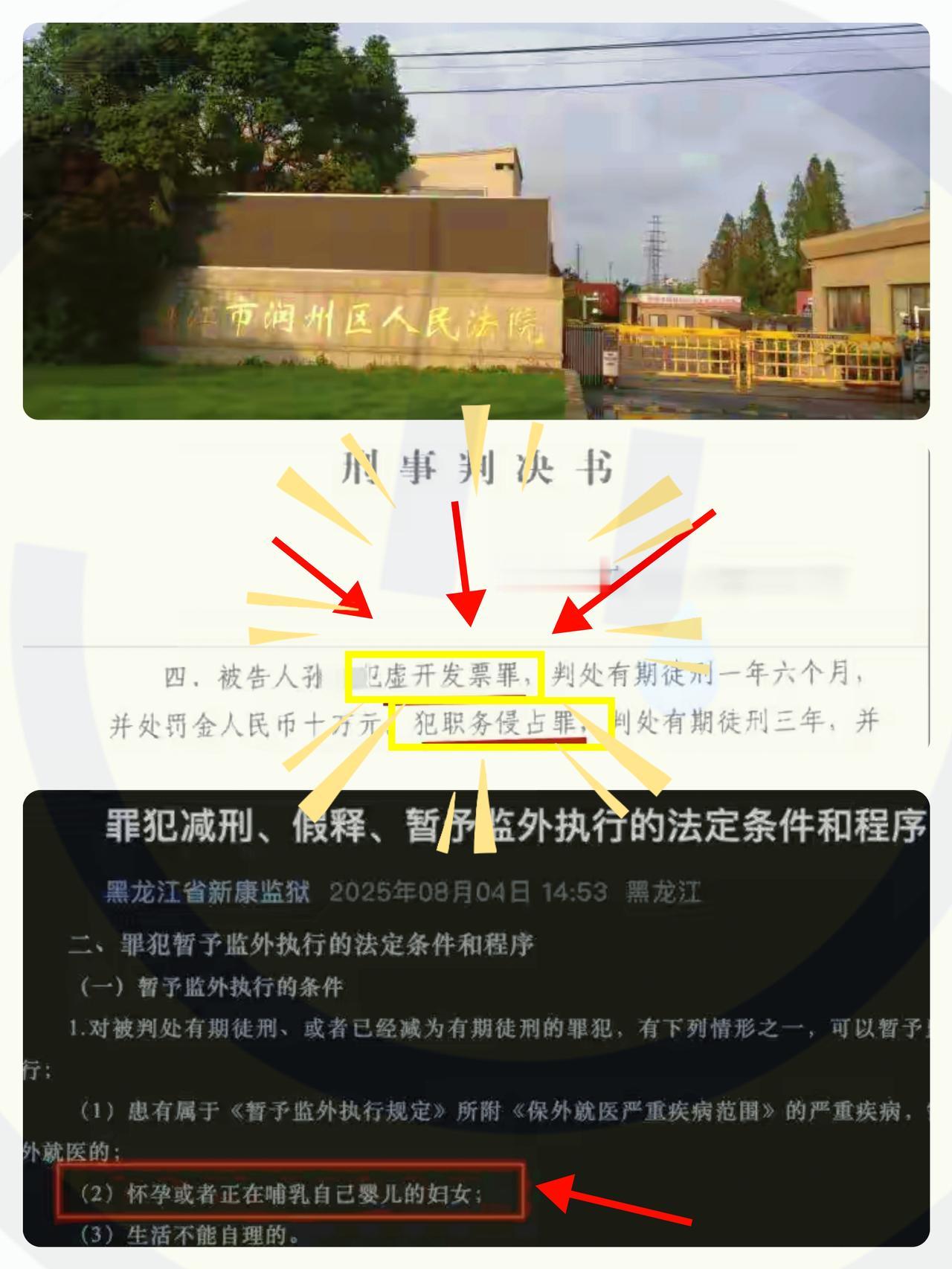 如果，她没有因“恶意怀孕”被惩罚，


因虚开发票、职务侵占，镇江女子孙某获刑3
