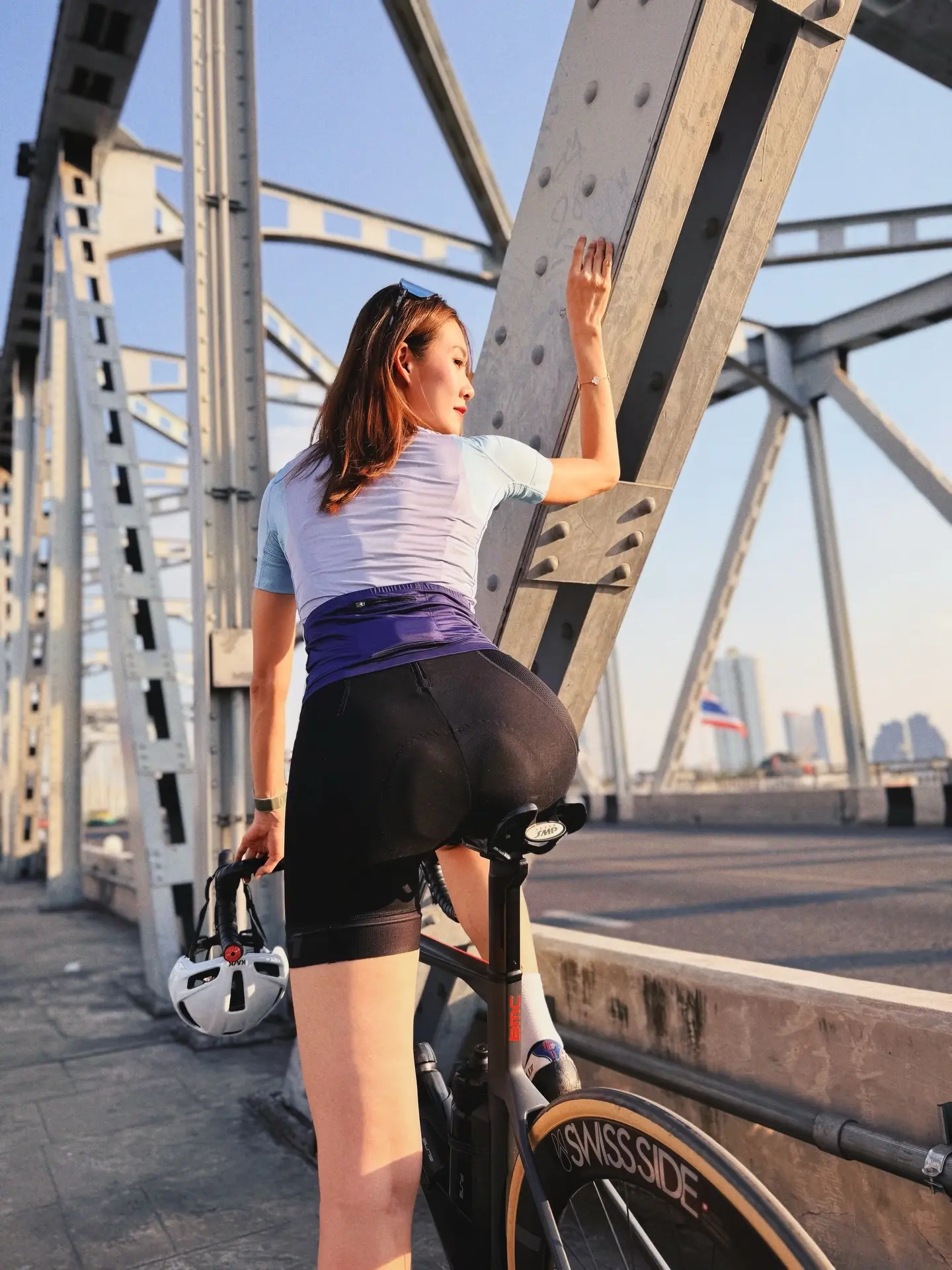 女骑骑行骑行vlog 骑行小姐姐 公路车