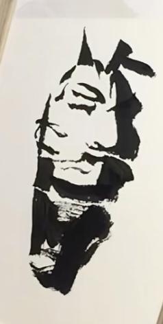 看图猜字。图中画面真有趣。字写的好。倒过来看。效果好。你能看出来啥字。挑战一下吧