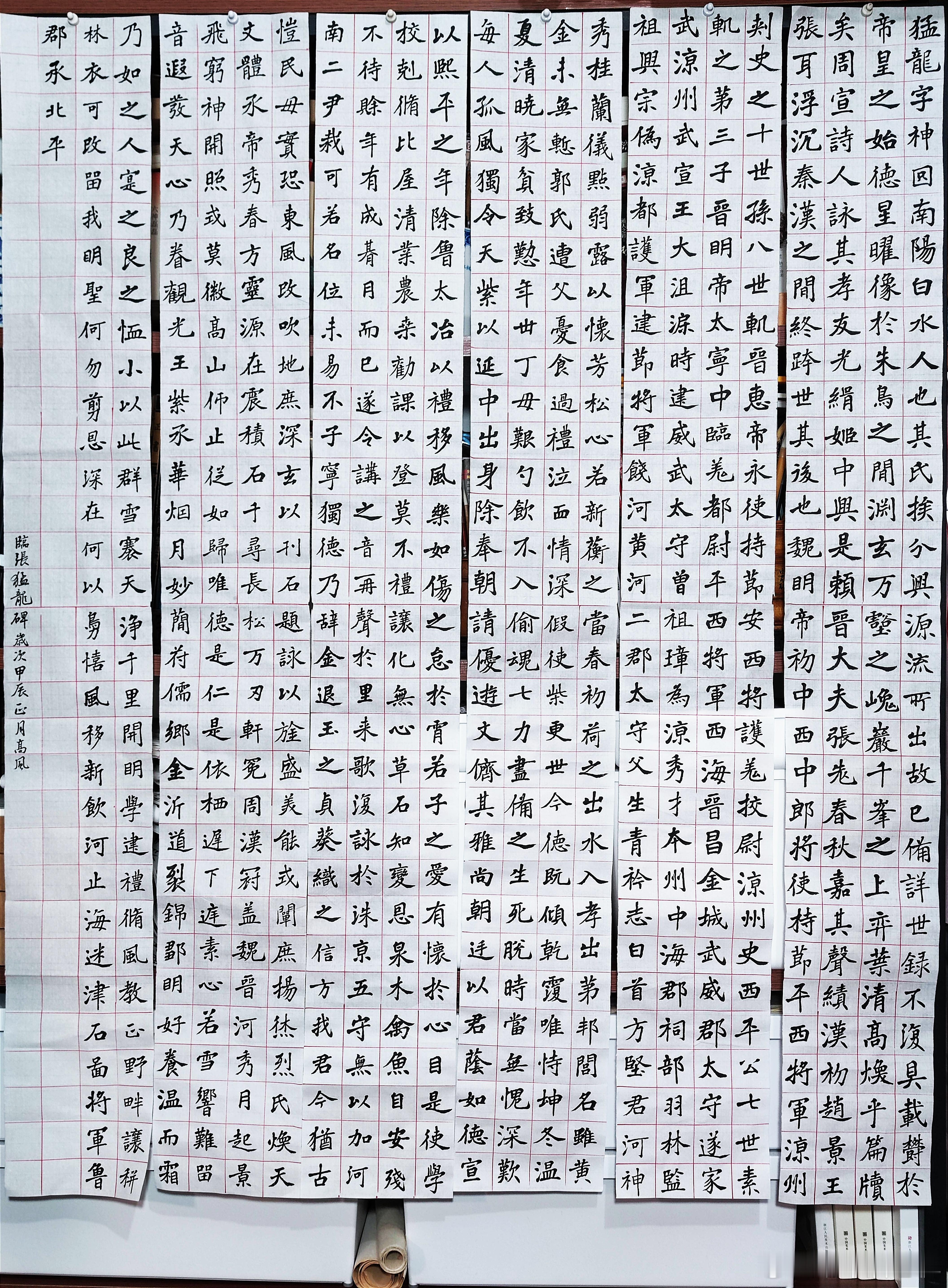 #书法[超话]#龙年春节临帖第五帖张猛龙碑 ​​​
