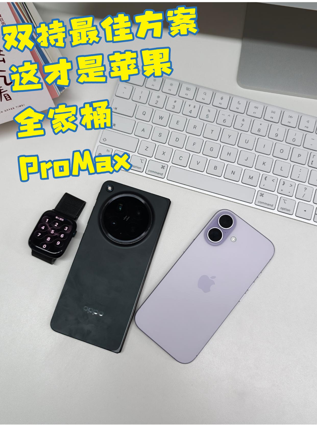 双持最佳方案，组了苹果全家桶ProMax版

苹果折叠下半年会发布是吧？不过对我