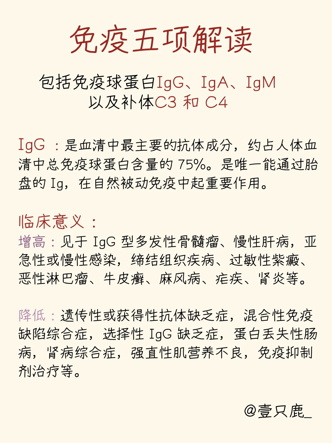 医学生笔记📝｜免疫五项解读