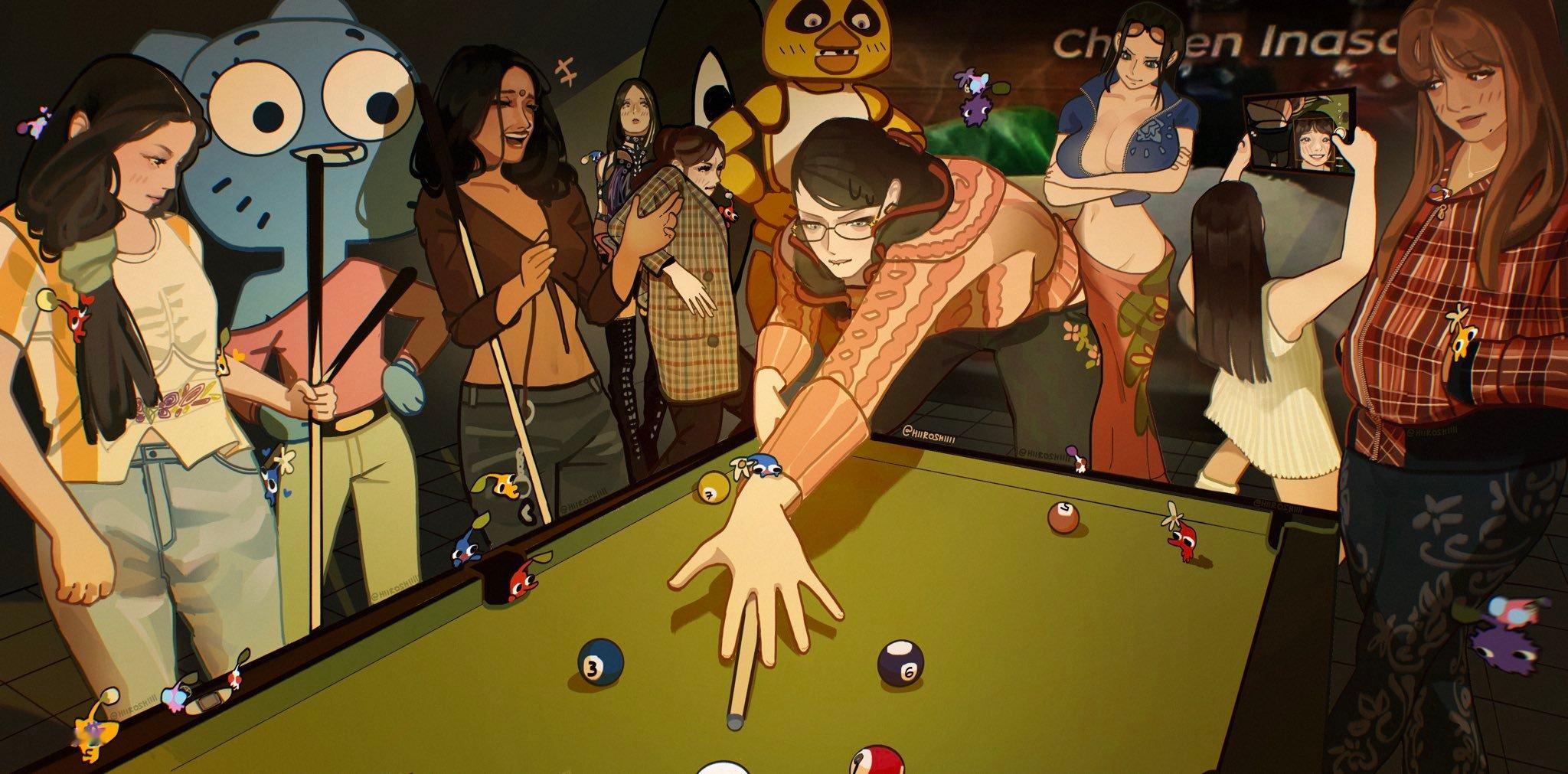 出现在群像绘画里的dani 