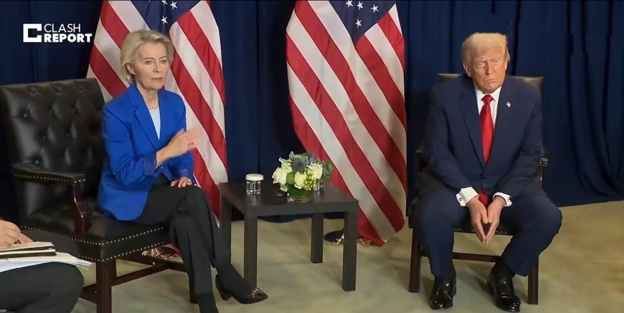 快讯！快讯！
 
在联合国大会上被特朗普羞辱后，冯德莱恩向特朗普表忠。
 
9月