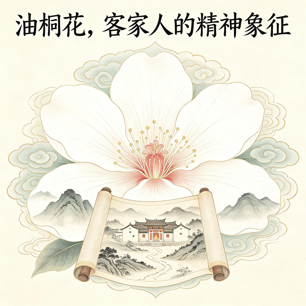 油桐花，之所以能成为客家人的精神符号，也并不全是因为它的“美”，而更多还是因为它