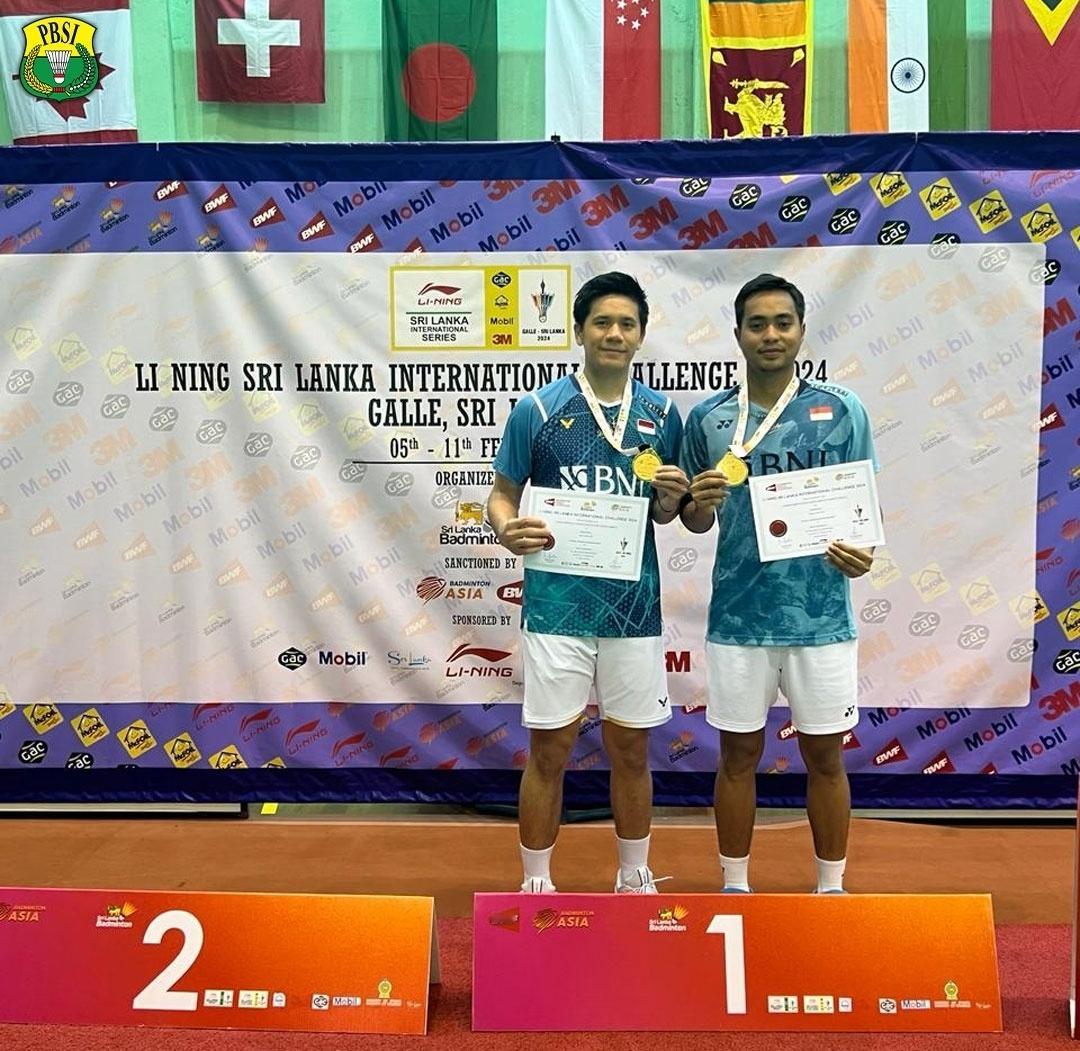 拉赫马特/雅各布🇮🇩获得上周斯里兰卡国际挑战赛男双冠军 ​​​