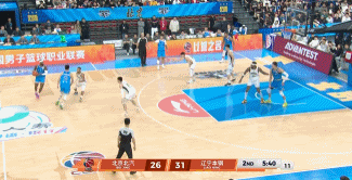 来自国家队的默契！睿琦组合真强！
在今天CBA常规赛北京对阵辽宁的第二节比赛中，