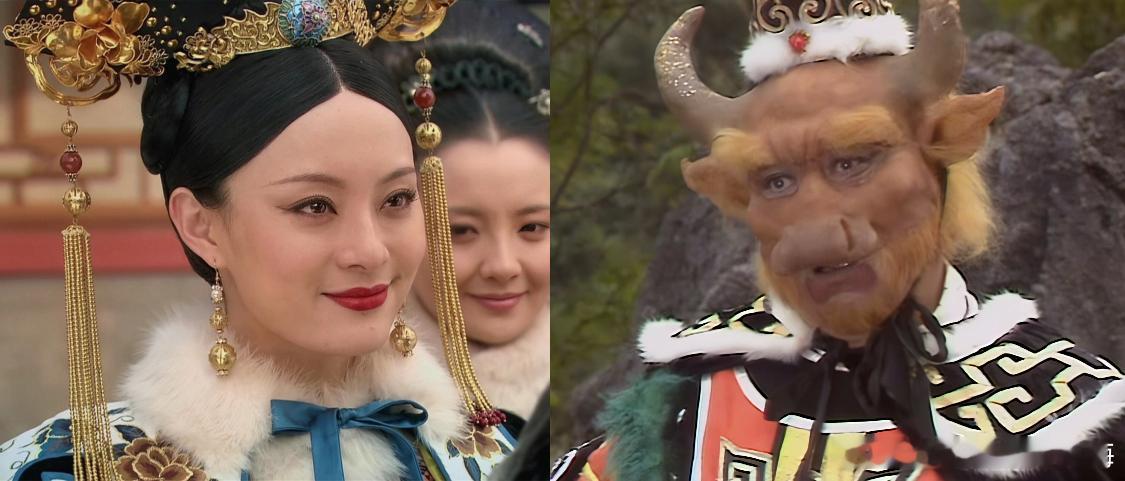 #甄嬛牛魔王情侣披风#   哈哈哈甄嬛和牛魔王同款披风[doge]#86版西游记