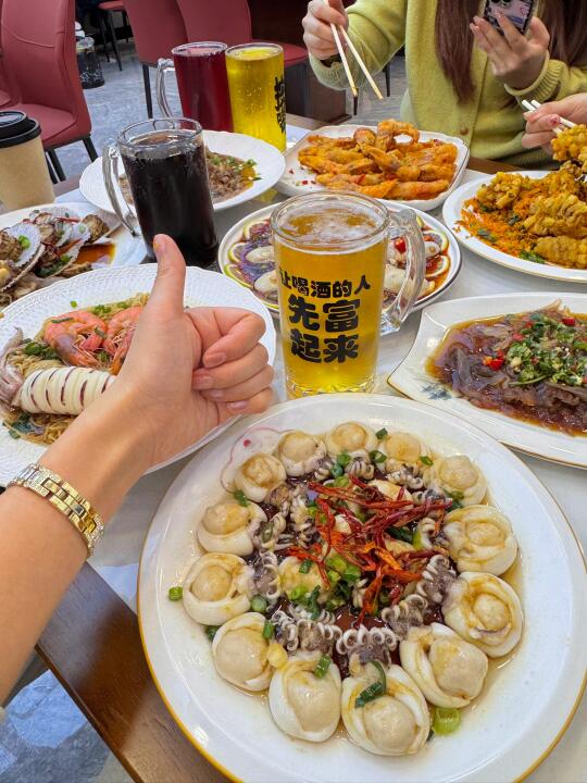青岛果然是大城市。。。好吃s了！！！！