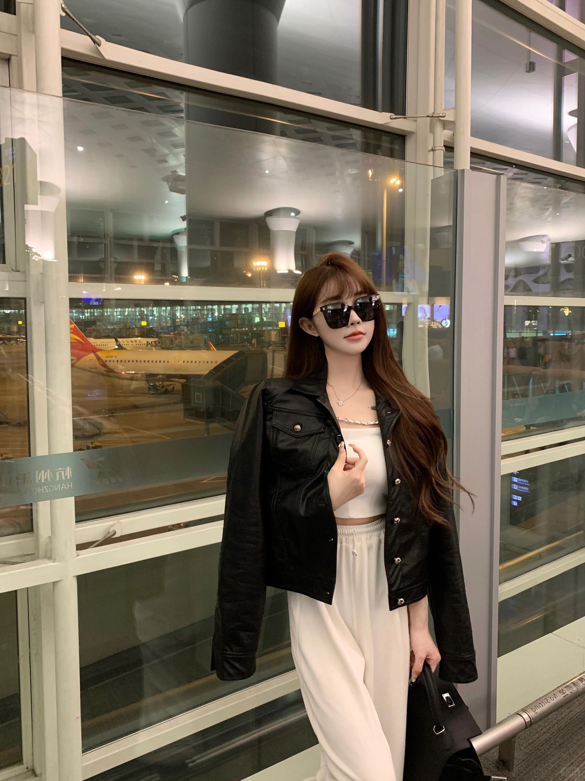 机场look