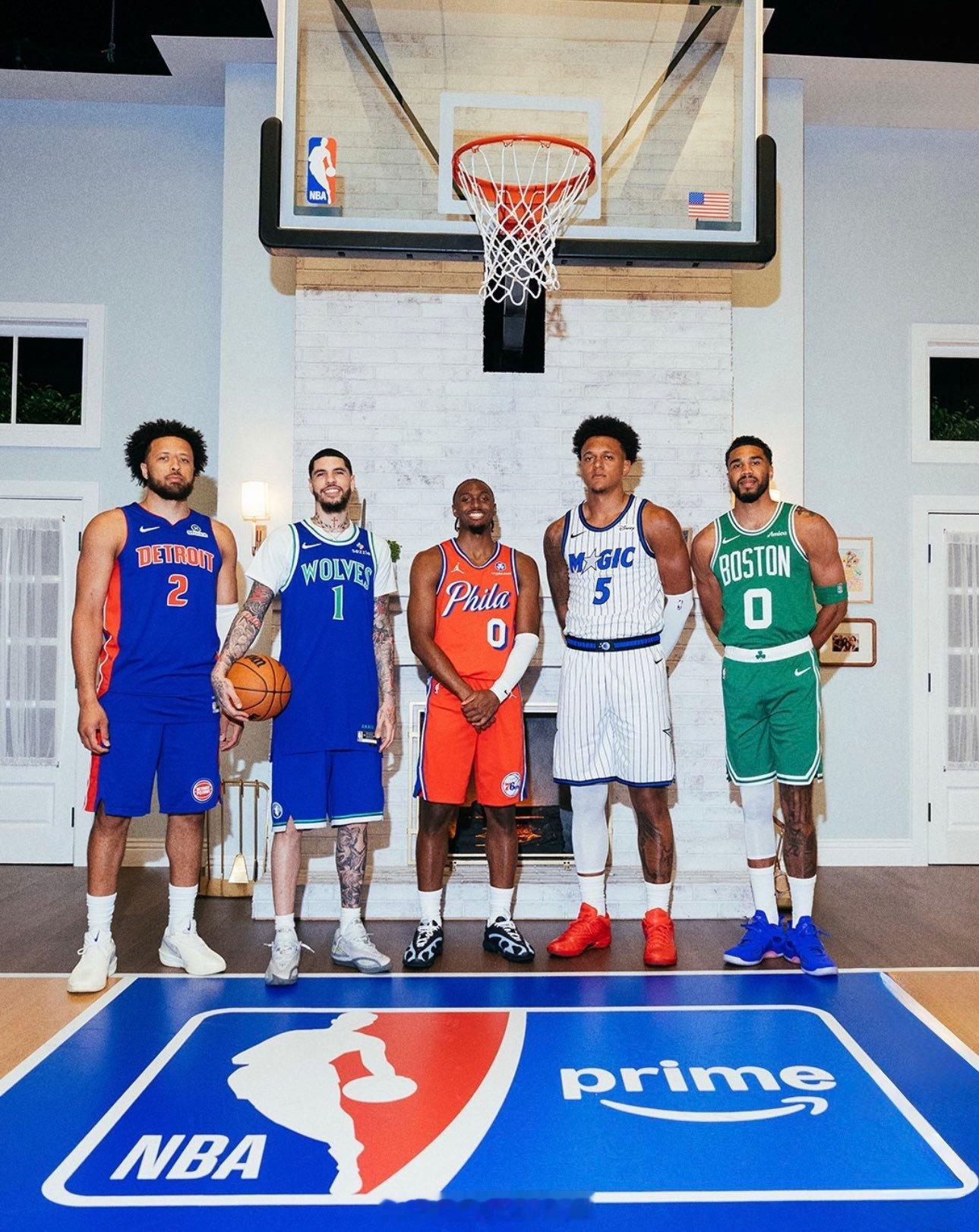 亚马逊prime拍摄的定妆照，CC这么高嘛，班切罗比图图大一圈nba ​​​