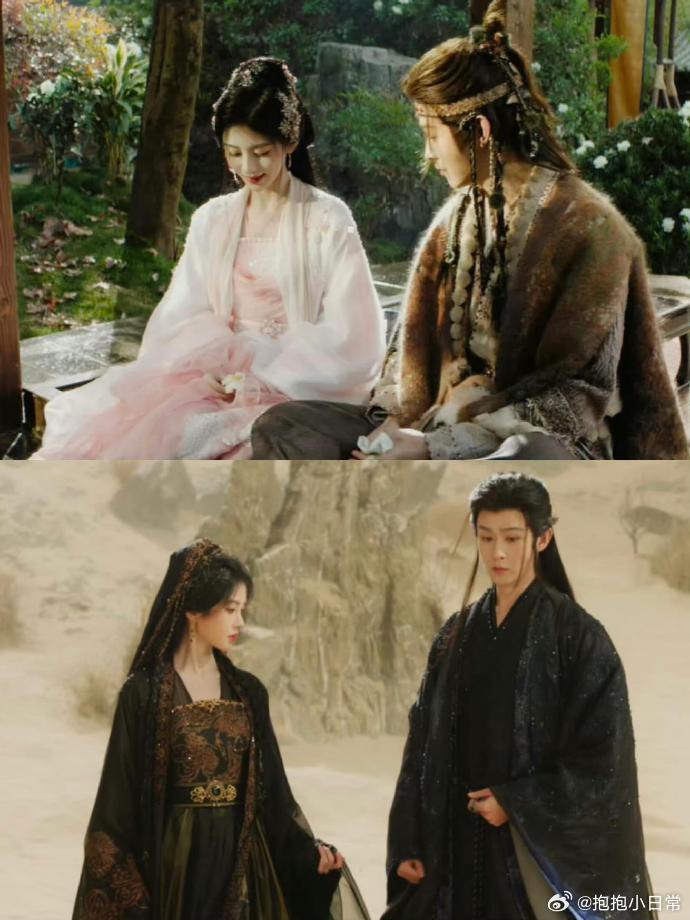 田嘉瑞鞠婧祎新剧cp感鞠婧祎田嘉瑞新剧cp感露芜衣捧着花跑向寄灵的画面直接封神！