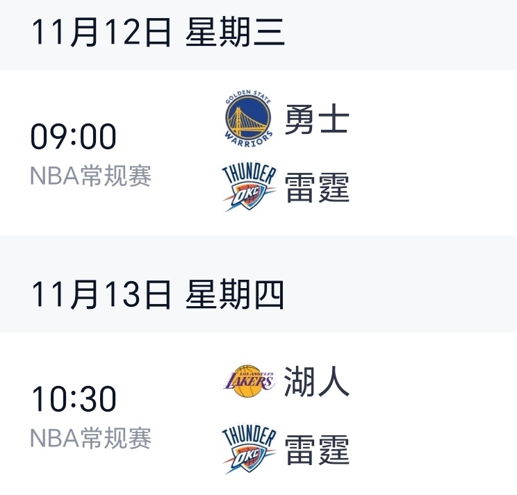 这是什么神仙赛程？排赛程的要不要考虑一下我的命也是命[笑哈哈]雷霆开季五连胜亚历