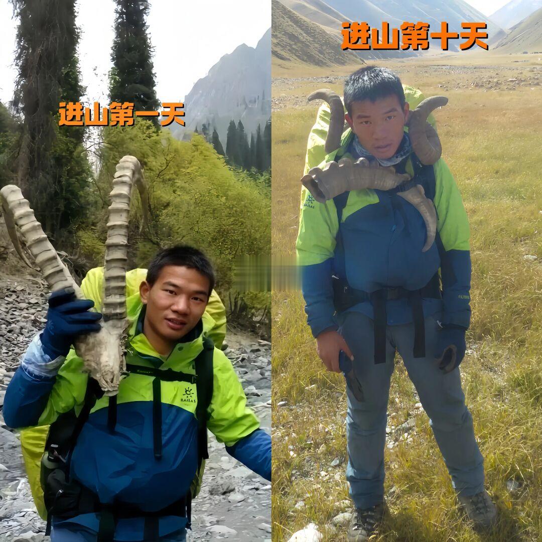 想看看大家进山前后对比照……