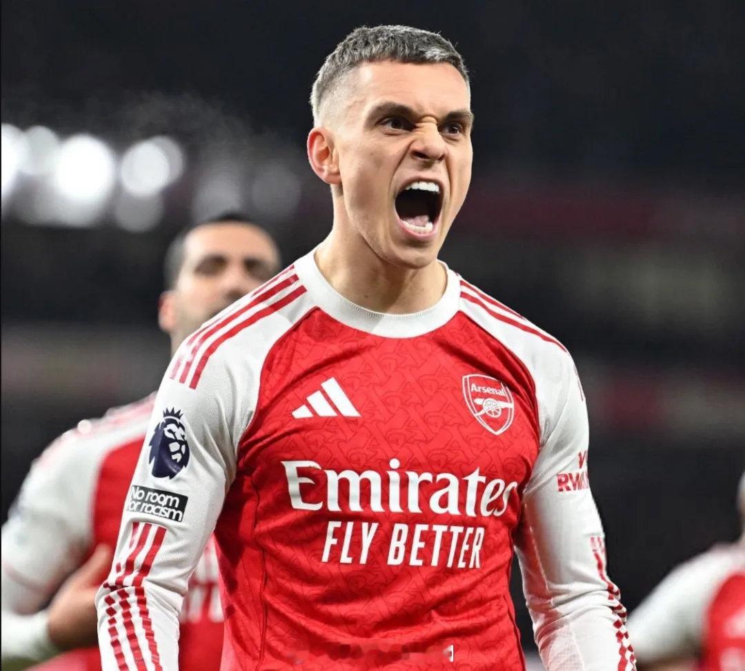 Squawka统计，特罗萨德是阿森纳在2025年度英超联赛进球和助攻最多的球员：