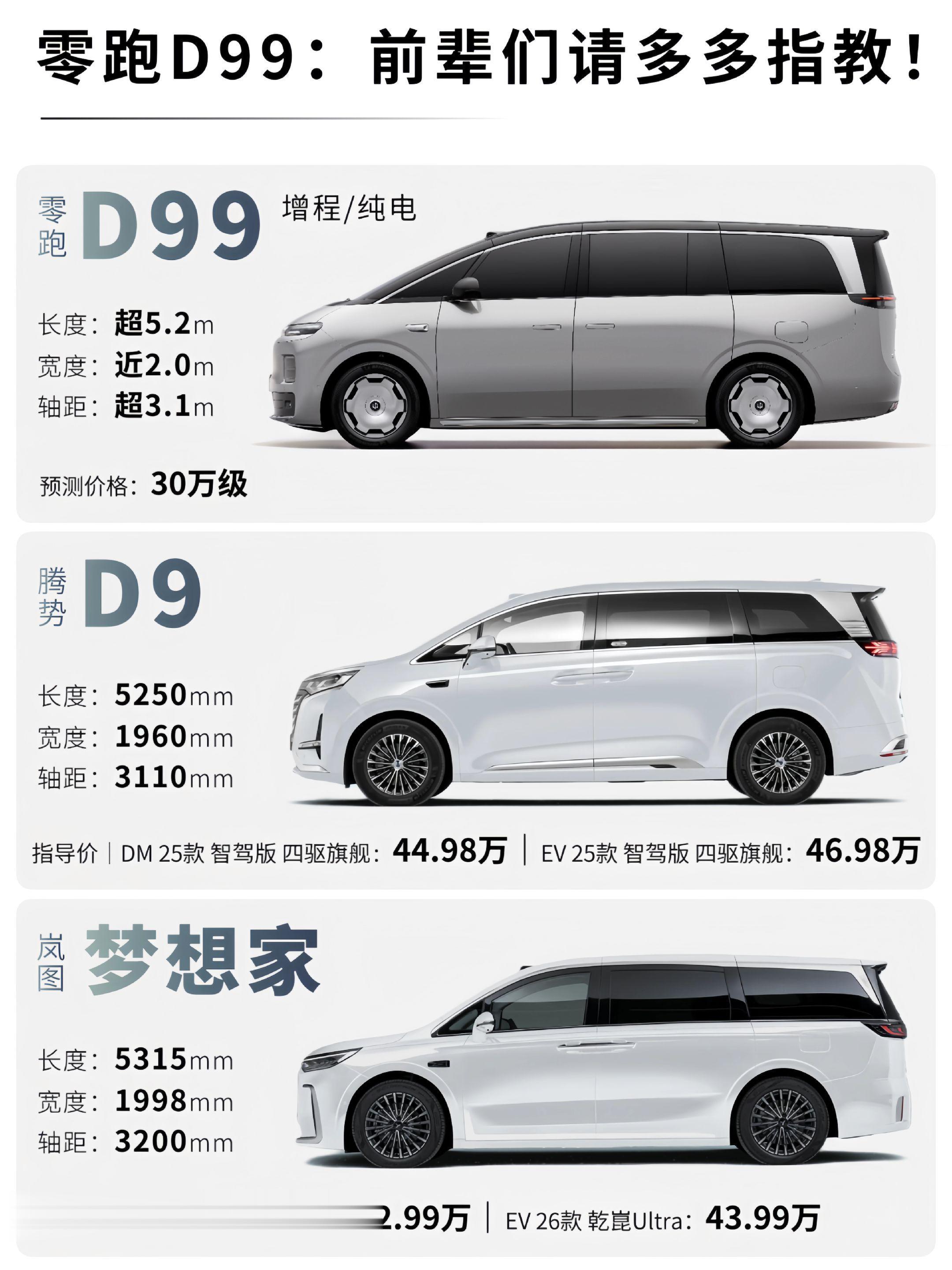 零跑D99：前辈们请多多指教！