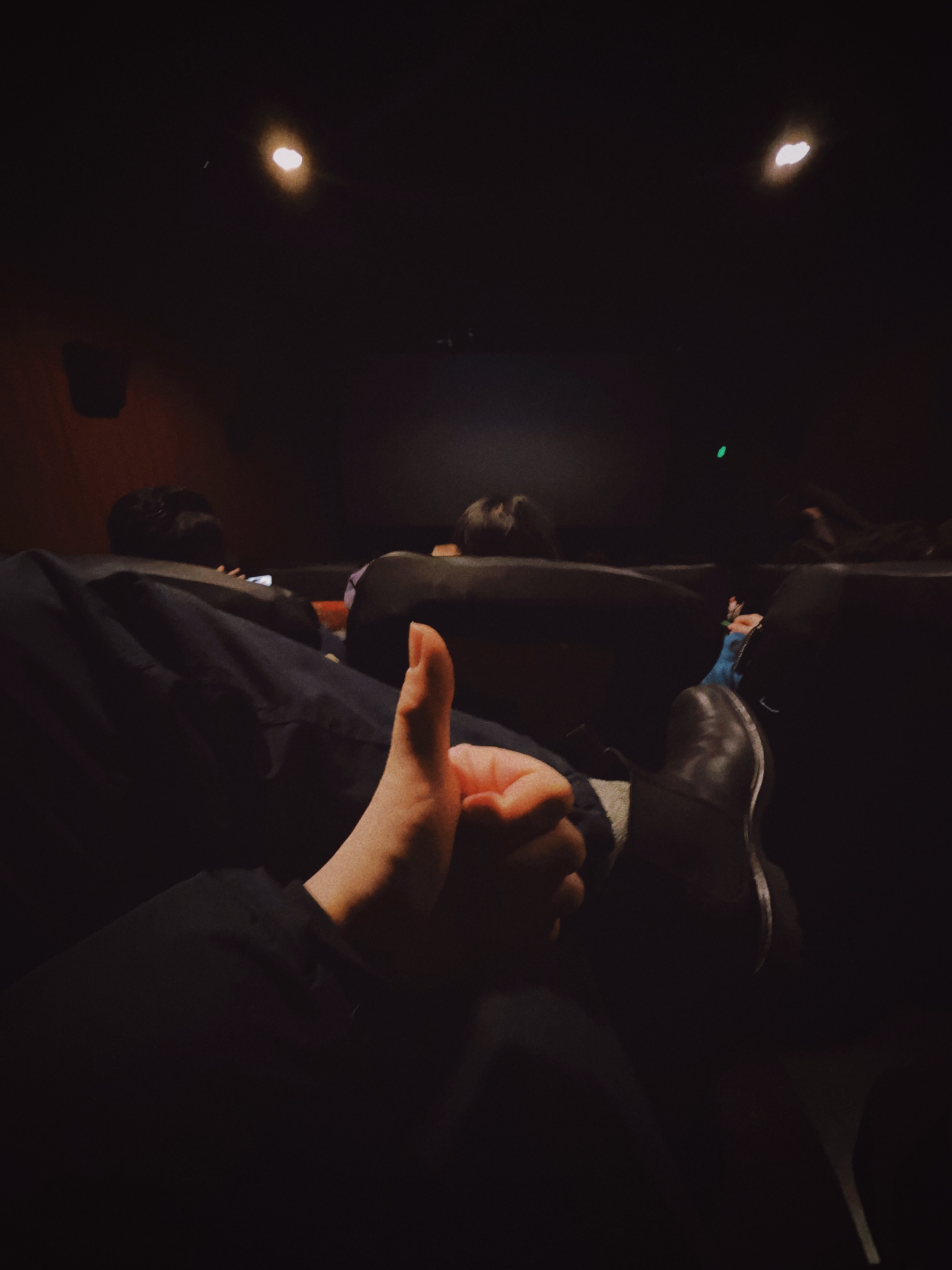 晚上的航班，空出两小时，自己买张电影票，挺自在。 