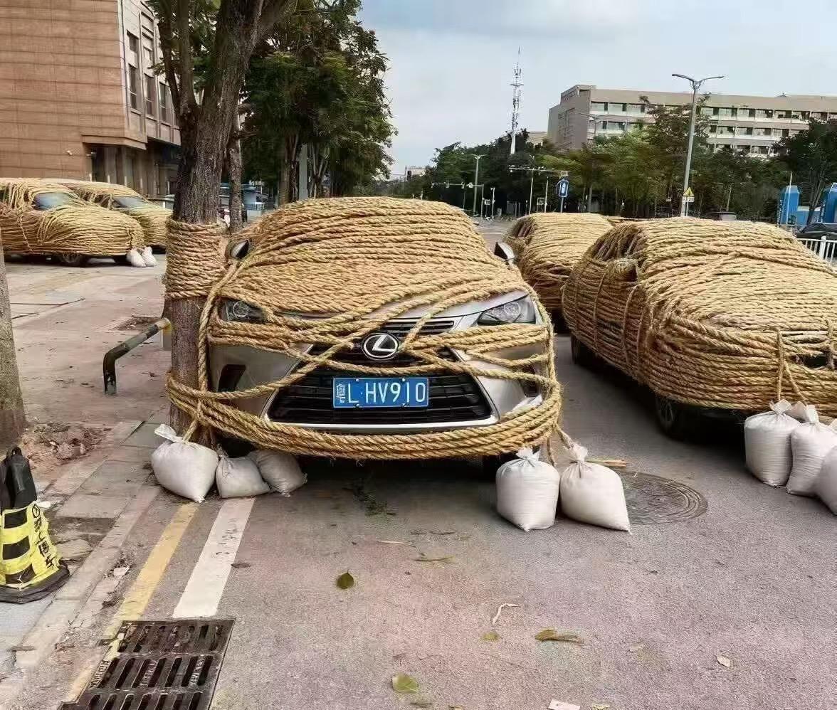 看过绑架人的，没看过绑架车的！
这都什么人才？
看到这张图我简直哭笑不得。
在座