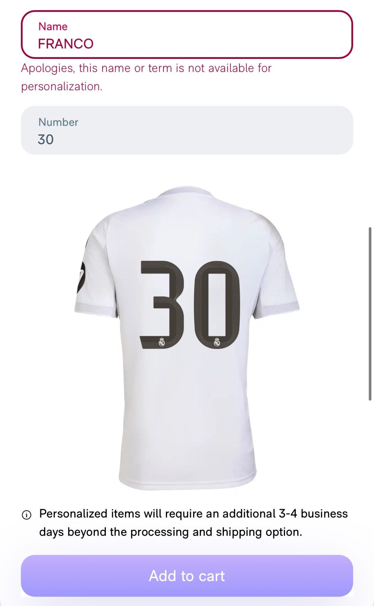 科贝：皇马禁止球迷购买的球衣背后印“Franco”字样。halamadrid ​