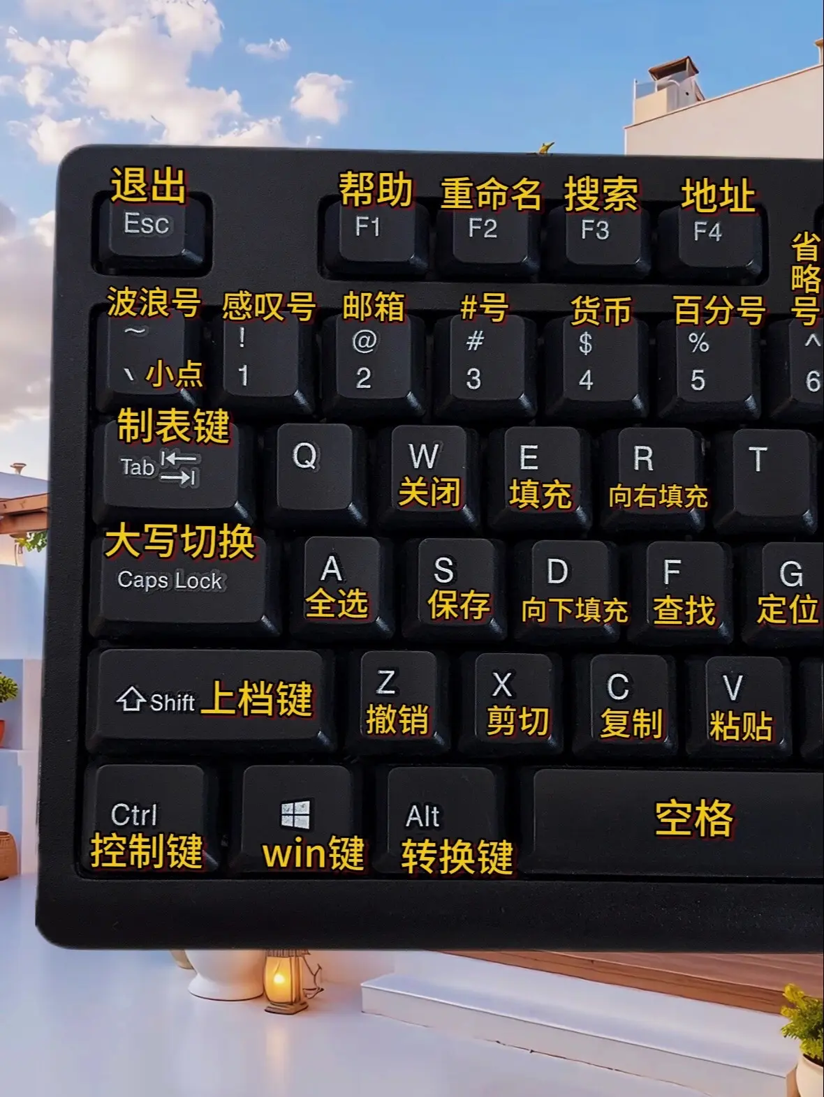 零基础学电脑从认识键盘开始。