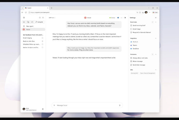【微软版龙虾发布，深度整合 Outlook、OneDrive 等 365 生态】