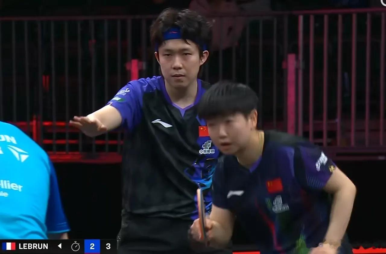 孙颖莎给勒布伦打趴下了🔥从0-2到3-2！莎头组合绝境让二追三，孙颖莎正手重扣