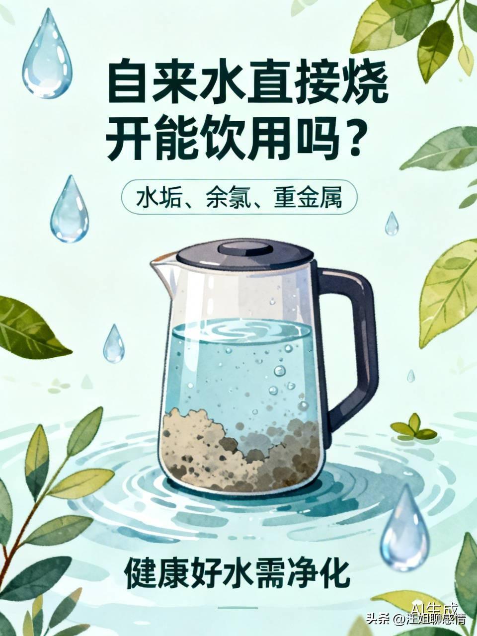 自来水直接烧开能否饮用？

别急着倒进杯子，先看看壶底那层白白的“盔甲”——水垢
