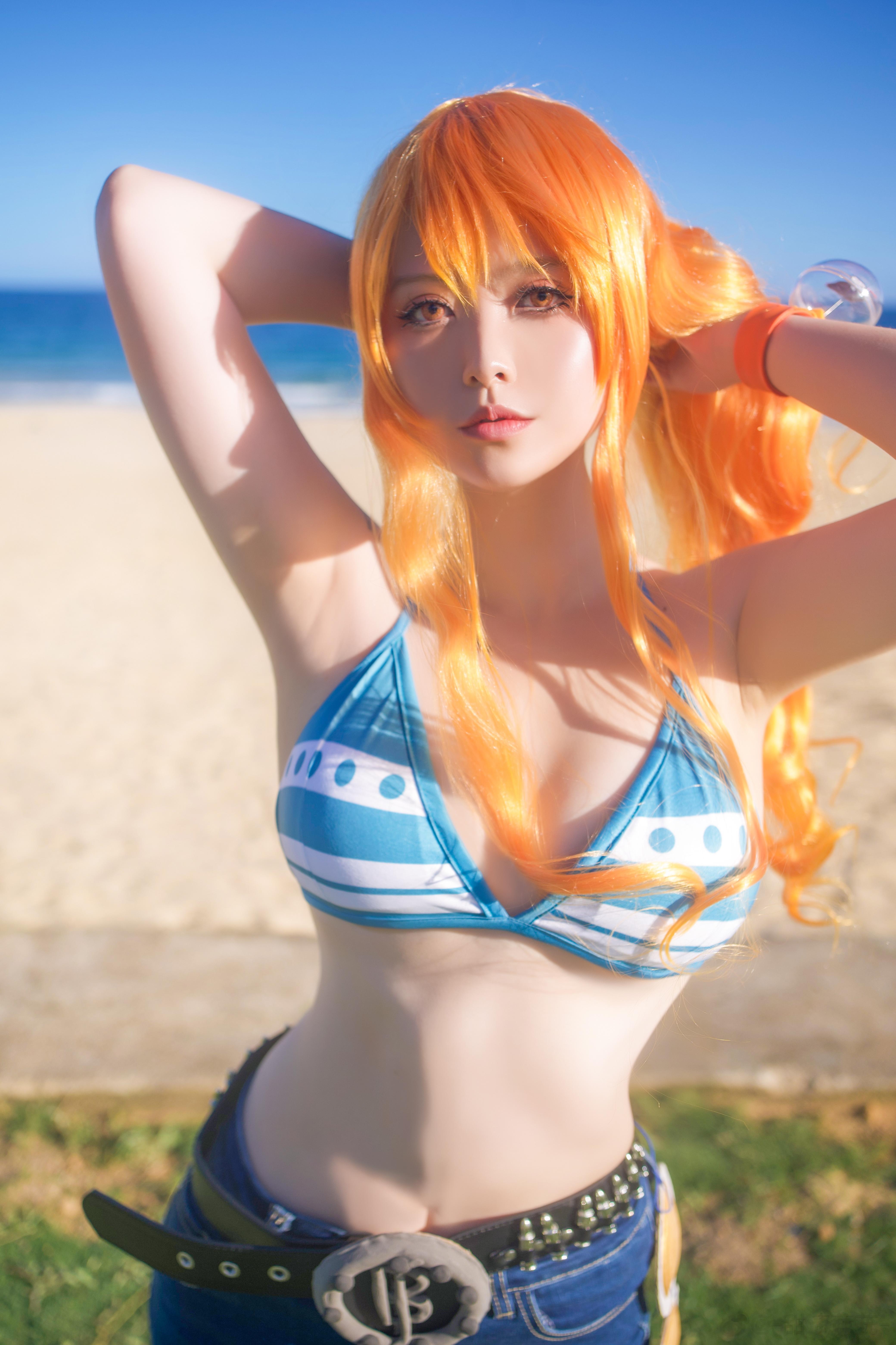 #海贼王##cosplay# 晚上好🍊发张娜美～ ​​​